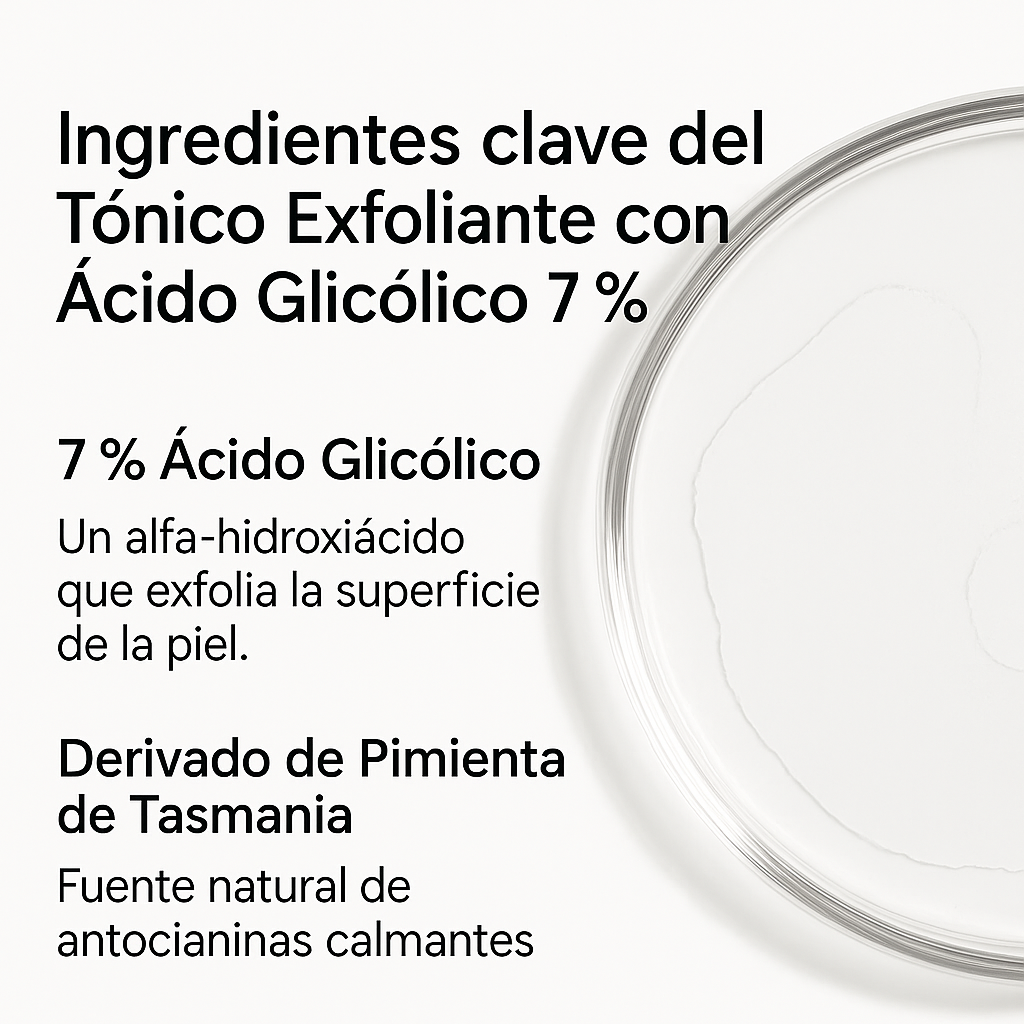 Tónico Exfoliante con Ácido Glicólico 7%